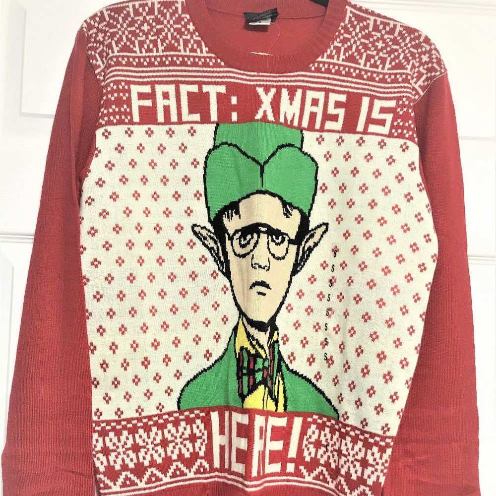 Men's The Office Dwight Elf Christmas Sweater /size s  $60